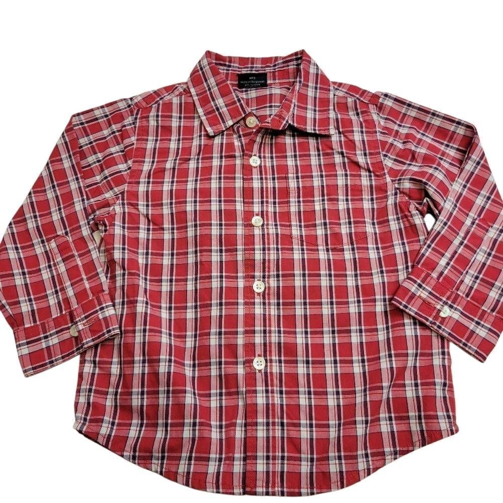 Faded Glory plaid buttondown shirt 3T